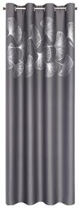Dekorační vzorovaný závěs "BLACKOUT" zatemňující HARMONIA šedá 140x250 cm (cena za 1 kus) MyBestHome