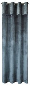 Dekorační velvet závěs MUSTIQUE šedá 140x250 cm (cena za 1 kus) MyBestHome
