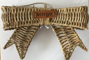 Vingo Ratanová mašle - 25 x 17 cm