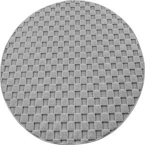 Ayyildiz, Kusový koberec Helix 2203 silver kruh, 120x120, šedá, chodba / předsíň