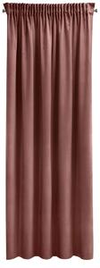Dekorační velvet závěs s řasící páskou PIERRE CARDIN tmavě růžová 140x270 cm (cena za 1 kus) MyBestHome