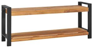 Lavice 120 cm masivní teakové dřevo 325274