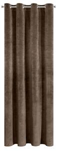 Dekorační velvet závěs VERMONT hnědá 140x250 cm (cena za 1 kus) MyBestHome