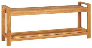 Lavice 120 cm masivní teakové dřevo 325276