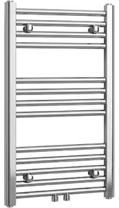 Koupelnový radiátor Benito - středové připojení 50mm/boční - 209 W - chrom - 700x450 mm