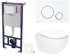 Závěsný WC set do lehkých stěn / předstěnová SAT Fusion SIKOSSTORFU76