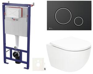 Závěsný WC set do lehkých stěn / předstěnová SAT Fusion SIKOSSTORFU78