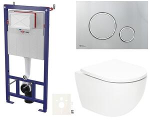 Závěsný wc set do lehkých stěn / předstěnová SAT Fusion SIKOSSTORFU71