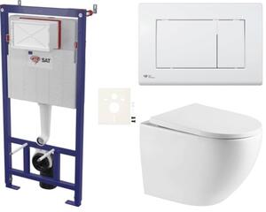 Závěsný WC set do lehkých stěn / předstěnová SAT SIKOSSTOR6720K