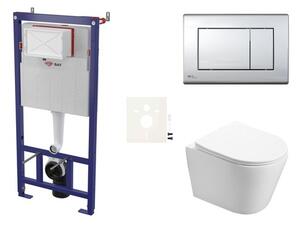 Závěsný WC set do lehkých stěn / předstěnová SAT Infinitio SIKOSSIN21K