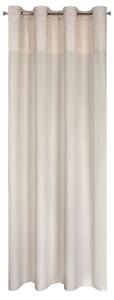 Dekorační vzorovaný velvet závěs AGNETTA krémová 140x250 cm (cena za 1 kus) MyBestHome