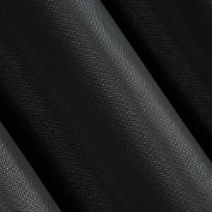 Dekorační lesklý závěs s řasící páskou ARNE černá 140x270 cm (cena za 1 kus) MyBestHome