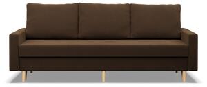 Třímístná rozkládací sedačka BLANK Comfort hnědá