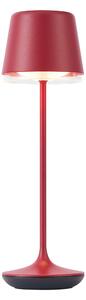 Stolní lampa červená vč. LED IP65 dobíjecí s nabíjecí stanicí - Treble