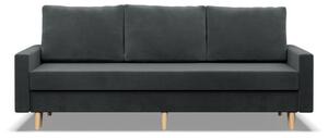 Třímístná rozkládací sedačka BLANK Elegant tmavě šedá
