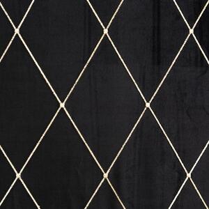 Dekorační vzorovaný velvet závěs PIERRE CARDIN - MARGOT černá 140x250 cm (cena za 1 kus) MyBestHome