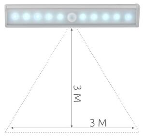 Verk 12281 LED osvětlení s pohybovým senzorem 10 LED, 4x AAA