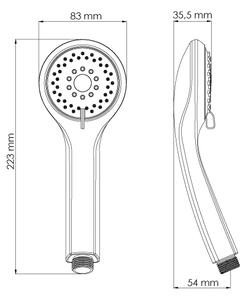 Hyggli Eco sprchová hlavice chrom 11-130