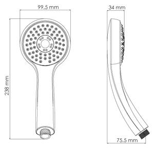 Hyggli Eco sprchová hlavice chrom 11-131