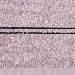 Bavlněný froté ručník s proužkem REGI 50x90 cm, pudrová, 450 gr Mybesthome
