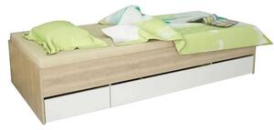 MATIASI POSTEL 90X200, DUB SONOMA/BIELA DOPREDAJ