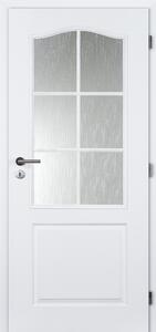 Doornite Socrates Interiérové dveře 80 P, 846 × 1983 mm, lakované, pravé, bílé, prosklené