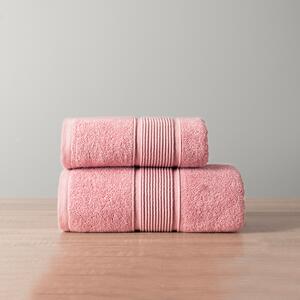 Bavlněný froté ručník s bordurou NAOMI 50x90 cm, růžová, 500 gr Mybesthome