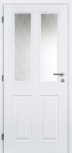 Doornite Achilles Interiérové dveře 70 L, 746 × 1983 mm, lakované, levé, bílé, prosklené