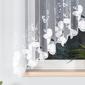 Dekorační oblouková krátká záclona na žabky TEODORA 160 bílá 310x160 cm MyBestHome