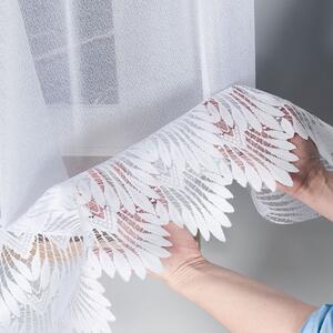 Dekorační vzorovaná záclona FELICJA 160 bílá 300x160 cm MyBestHome