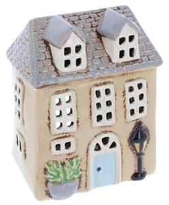 Keramický svícen Domek 18 cm