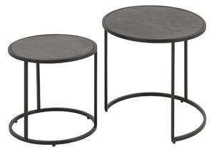 2SET konferenční stolek MONTAIN SOUL 60/45 CM černá kamenná dýha Nábytek | Obývací pokoj | Konferenční stolky | Všechny konferenční stolky