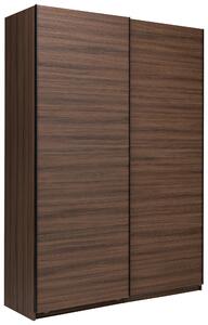 ŠATNÍ SKŘÍŇ S POSUVNÝMI DVEŘM, barvy vlašských ořechů, 150/211,5/61,5 cm P & B - Šatní skříně, Online Only