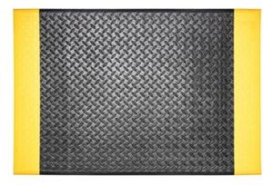 Hamat, Gumová rohožka 650 Base+ Economic black/yellow, 60x90, černá, chodba / předsíň