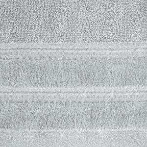 Bavlněný froté ručník s proužky GLORIA 50x90 cm, světle šedá, 500 gr Mybesthome