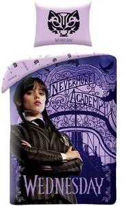 Bavlněné ložní povlečení Wednesday - motiv Nevermore Academy - 100% bavlna - 70 x 90 cm + 140 x 200 cm