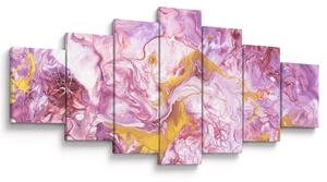 Obraz - Růžová abstrakce (210x100 cm)