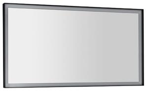 SORT zrcadlo s LED osvětlením 120x70cm, černá mat