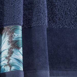Bavlněný KOMPLET 2 ks froté ručníků s bordurou CHIARA 50x90 cm, modrá, 500 gr Eva Minge