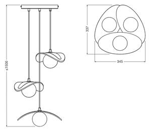Osram - Lustr na lanku DECOR PEARL 3xG9/5W/230V béžová