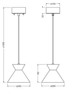 Osram - Lustr na lanku DECOR WAIST 1xE27/40W/230V černá