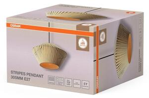 Osram - Lustr na lanku DECOR STRIPES 1xE27/10W/230V pr. 30,5 cm béžová