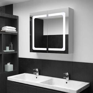 LED koupelnová skříňka se zrcadlem 80 x 12,2 x 68 cm 325545