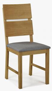 Dubová židle Nora - šedá- MEGA akce