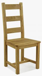 Masivní židle dubová, Ledder