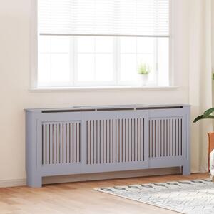 Kryt na radiátor MDF šedý 205 cm 325549