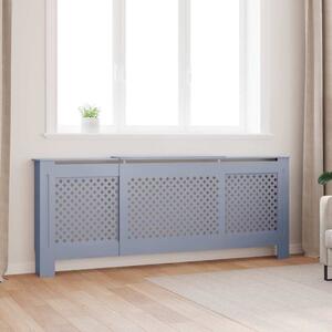 Kryt na radiátor MDF šedý 205 cm 325557