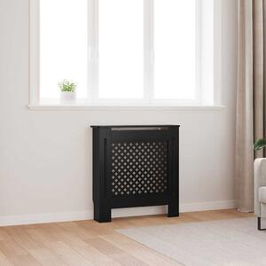 Kryt na radiátor MDF černý 78 cm 325568
