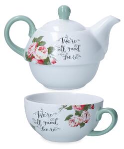 Mikasa Sada konvičky a šálku V&A Alice in Wonderland, porcelán, 420 + 290 ml MKALTEA4ONE