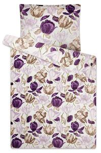 Tegatex Povlečení mikroflanel -TULIPÁNY 70*90 cm, 140*200 cm
